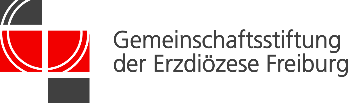 Das Logo der Gemeinschaftsstiftung der Erzdiözese Freiburg zeigt rote, graue und weiße geometrische Formen, die ein Kreuz bilden, sowie den Namen der Organisation in deutscher Sprache. Das Logo der Gemeinschaftsstiftung der Erzdiözese Freiburg zeigt rote, graue und weiße geometrische Formen, die ein Kreuz bilden, sowie den Namen der Organisation in deutscher Sprache.