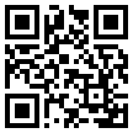 Ein schwarz-weißer QR-Code auf weißem Hintergrund.